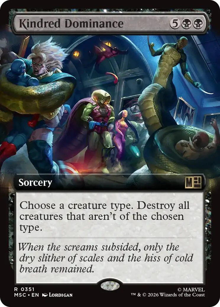 Kindred Dominance (Extended Art) (351) (Commander: Marvel Super Heroes)