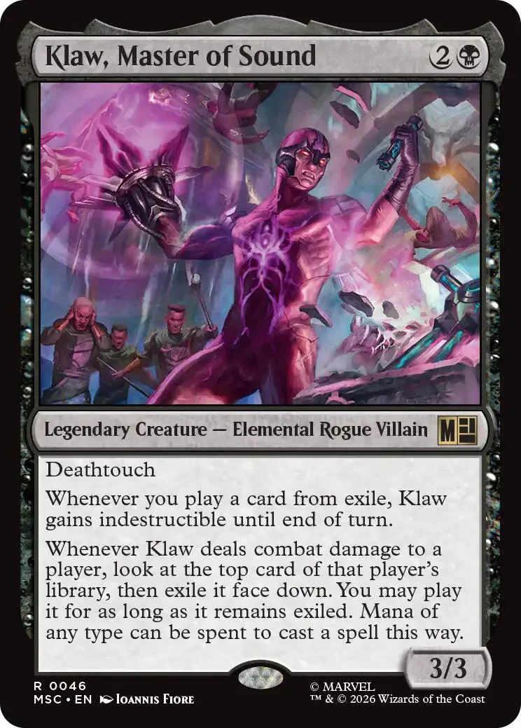 Klaw, Master of Sound (Surge Foil) (46) (Commander: Marvel Super Heroes)