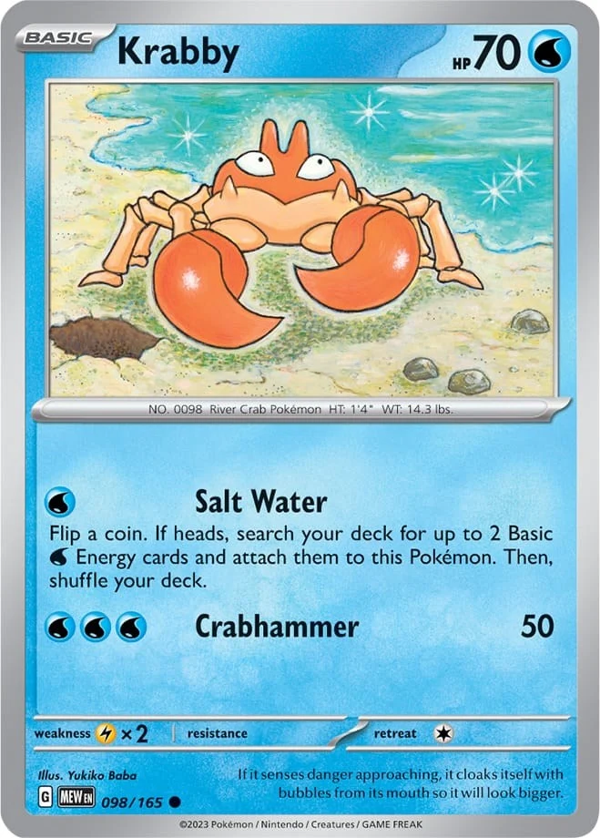 Krabby (098/165) (SV: Scarlet & Violet 151)