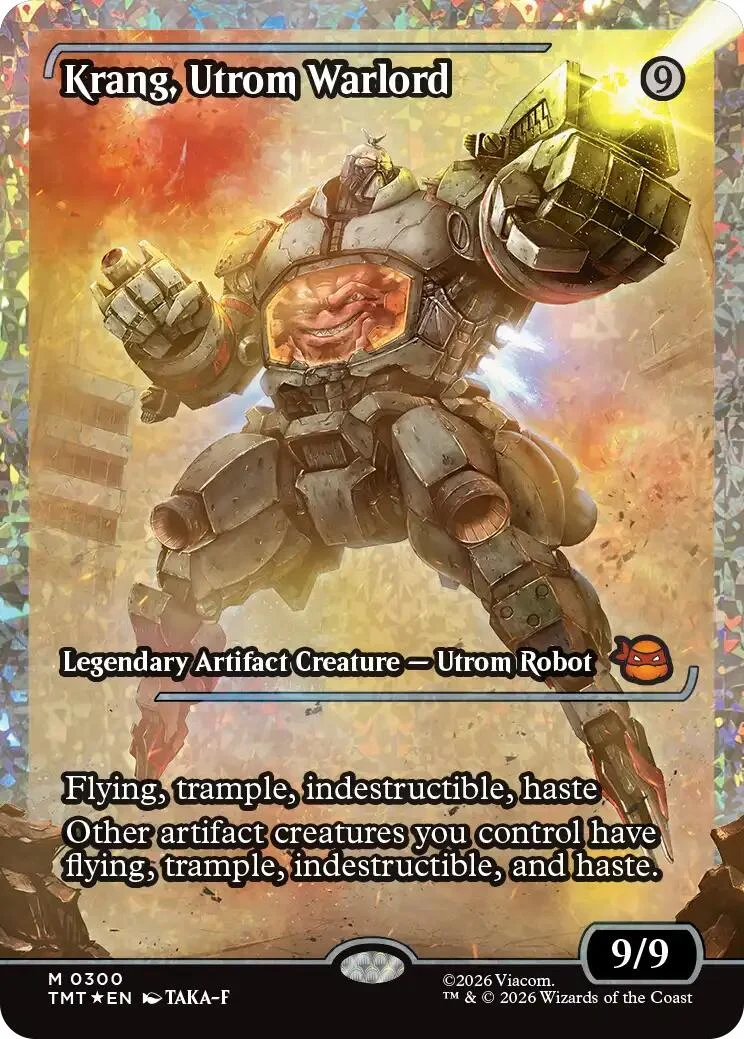 Krang, Utrom Warlord (Showcase) (Fracture Foil) (300) (Teenage Mutant Ninja Turtles)