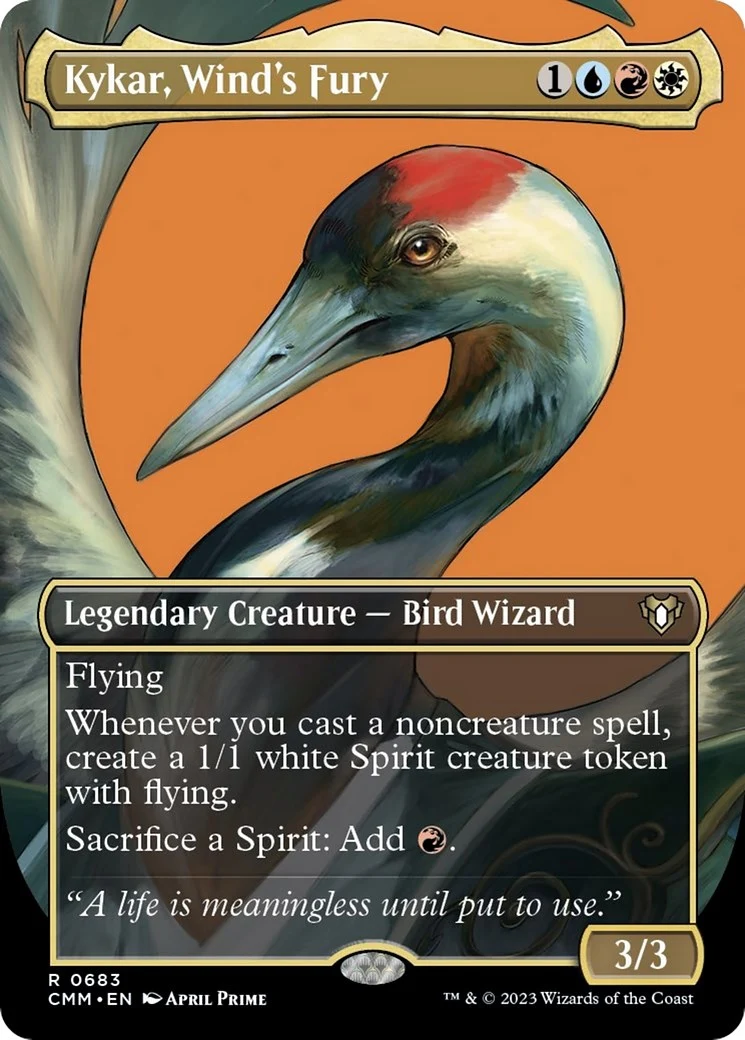 Kykar, Wind's Fury (Borderless) (683) (Commander Masters)
