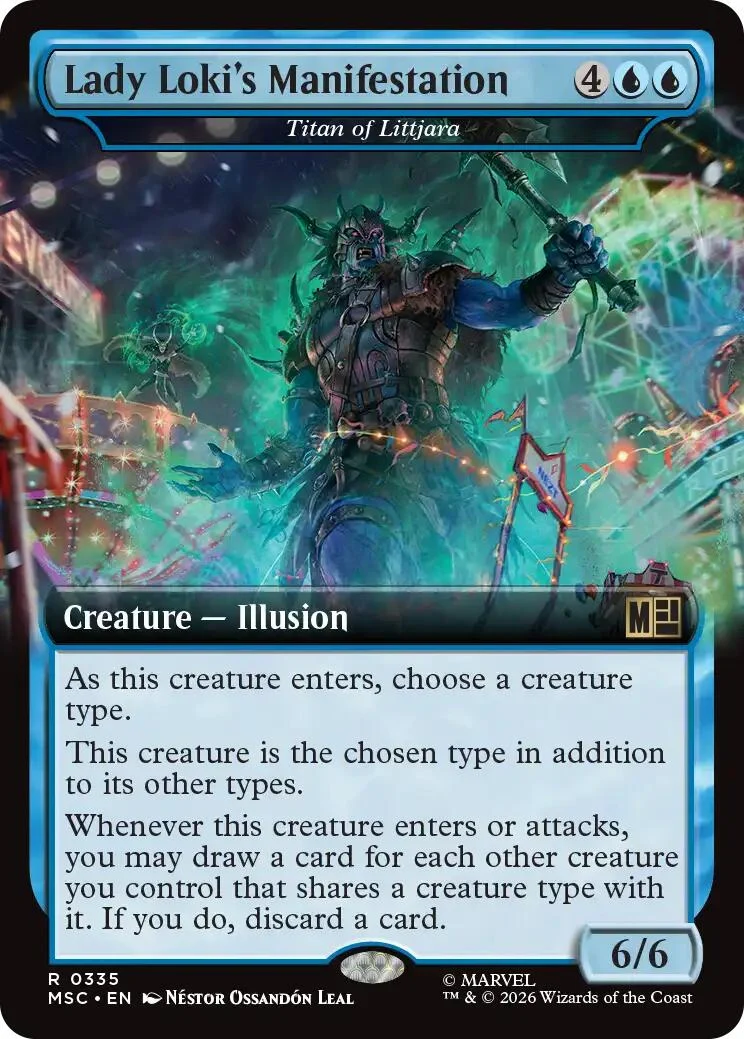 Lady Loki's Manifestation - Titan of Littjara (Extended Art) (335) (Commander: Marvel Super Heroes)