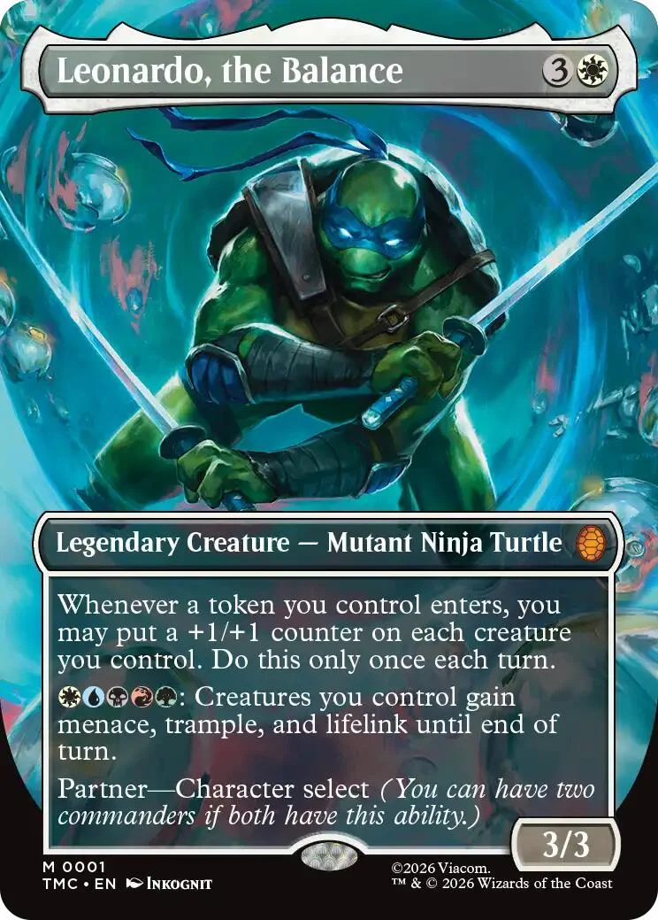 Leonardo, the Balance (0001) (Borderless) (1) (Teenage Mutant Ninja Turtles)