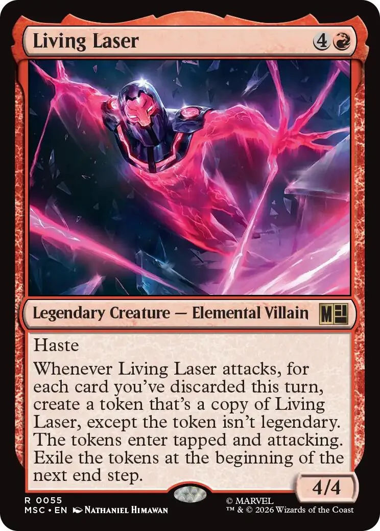 Living Laser (Surge Foil) (55) (Commander: Marvel Super Heroes)