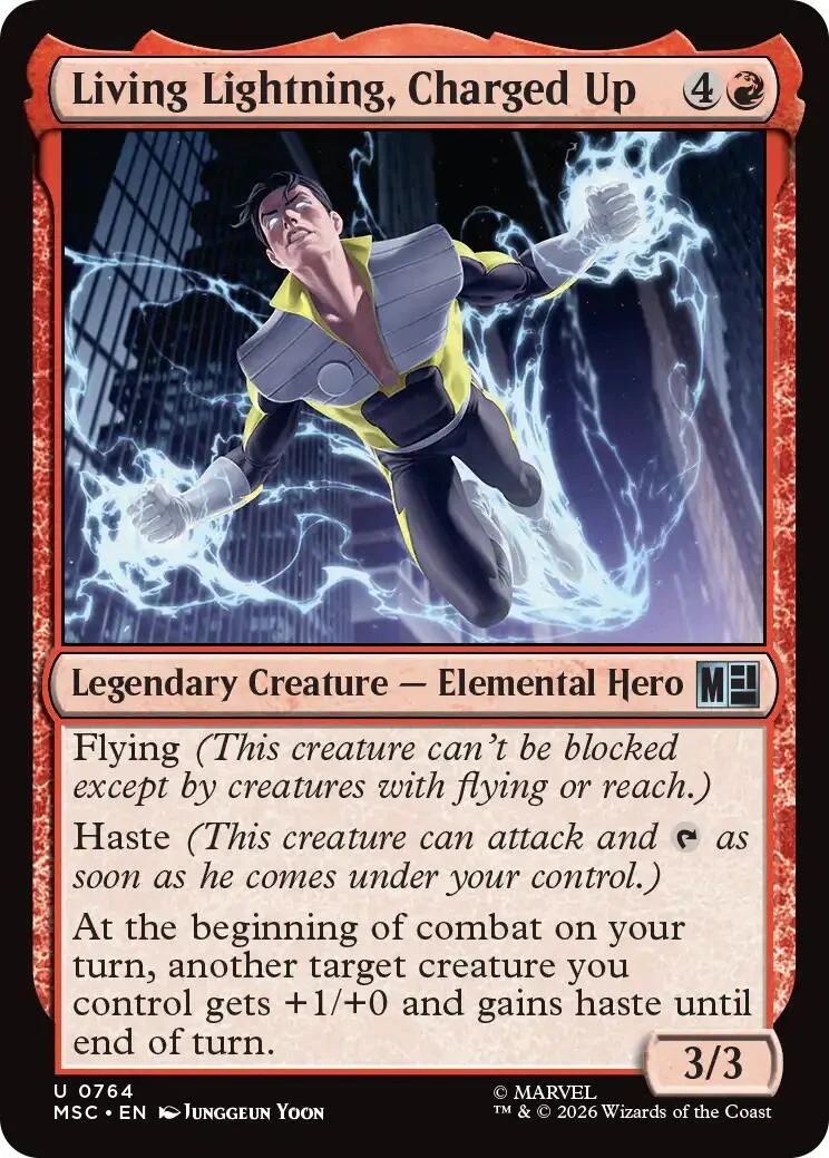 Living Lightning, Charged Up (764) (Commander: Marvel Super Heroes)