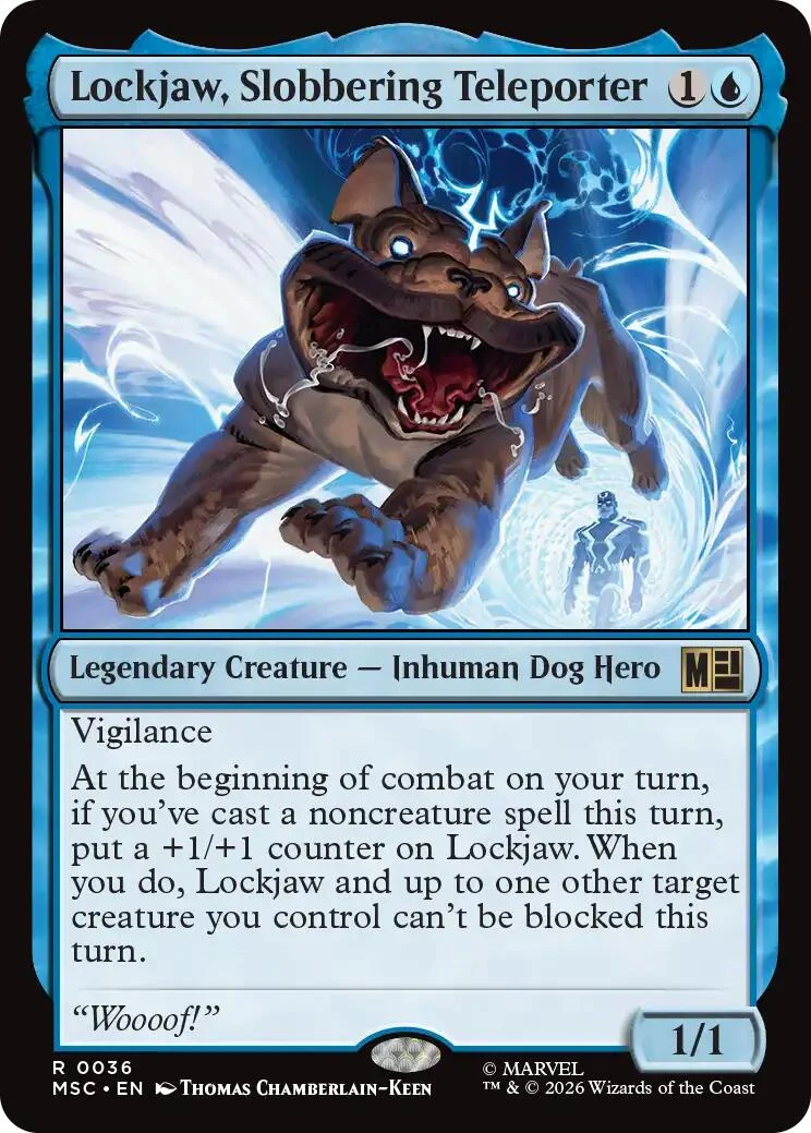 Lockjaw, Slobbering Teleporter (Surge Foil) (36) (Commander: Marvel Super Heroes)