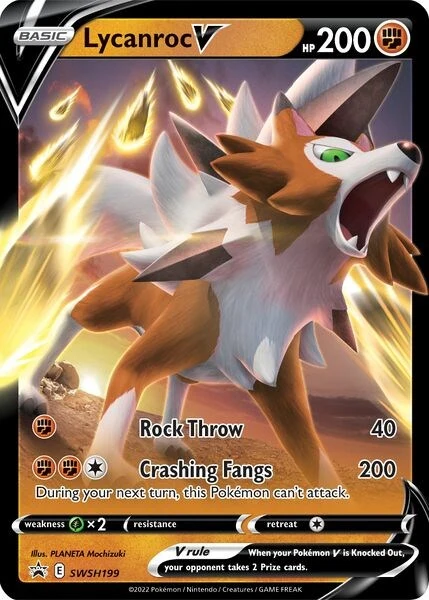Lycanroc V - SWSH199 (SWSH199) (SWSH: Sword & Shield Promo Cards)