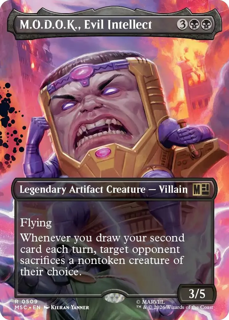 M.O.D.O.K., Evil Intellect (Borderless) (509) (Commander: Marvel Super Heroes)