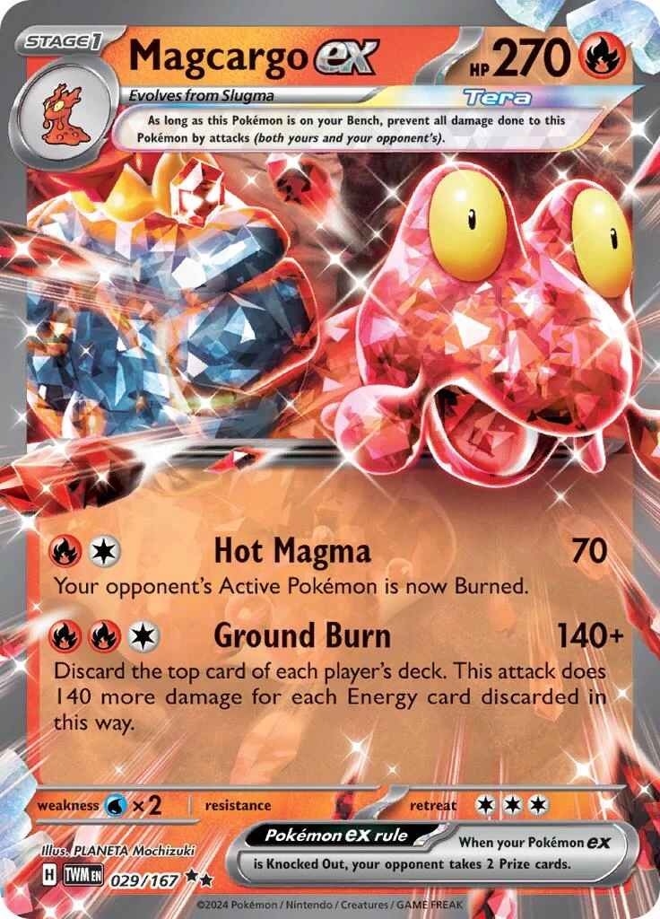 Magcargo ex (029/167) (SV06: Twilight Masquerade)