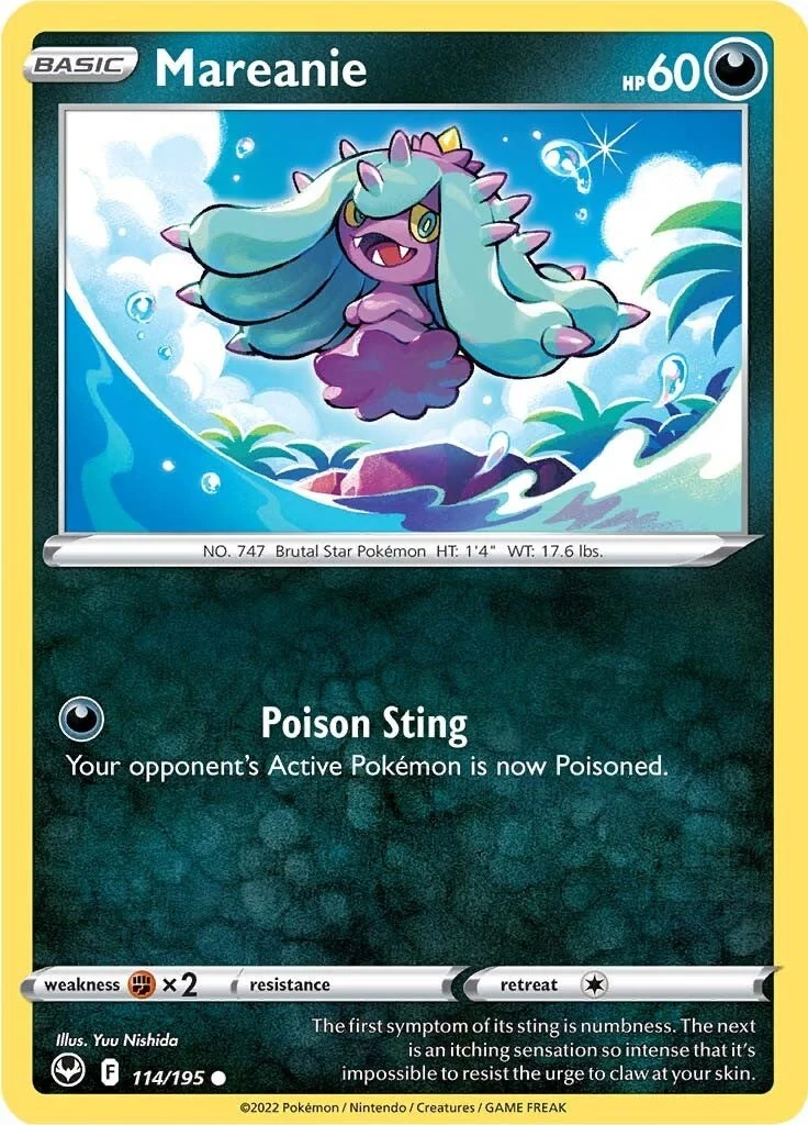 Mareanie (114/195) (SWSH12: Silver Tempest)