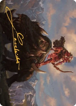 Meria's Outrider Art Card (Gold-Stamped Signature) (37)