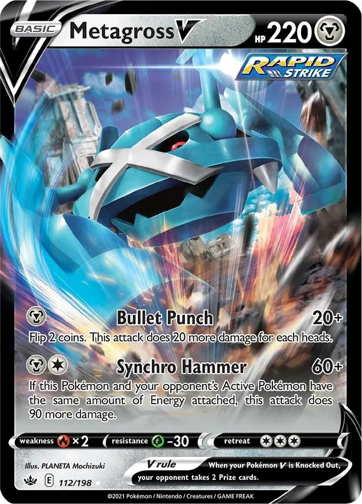 Metagross V (112/198) (SWSH06: Chilling Reign)