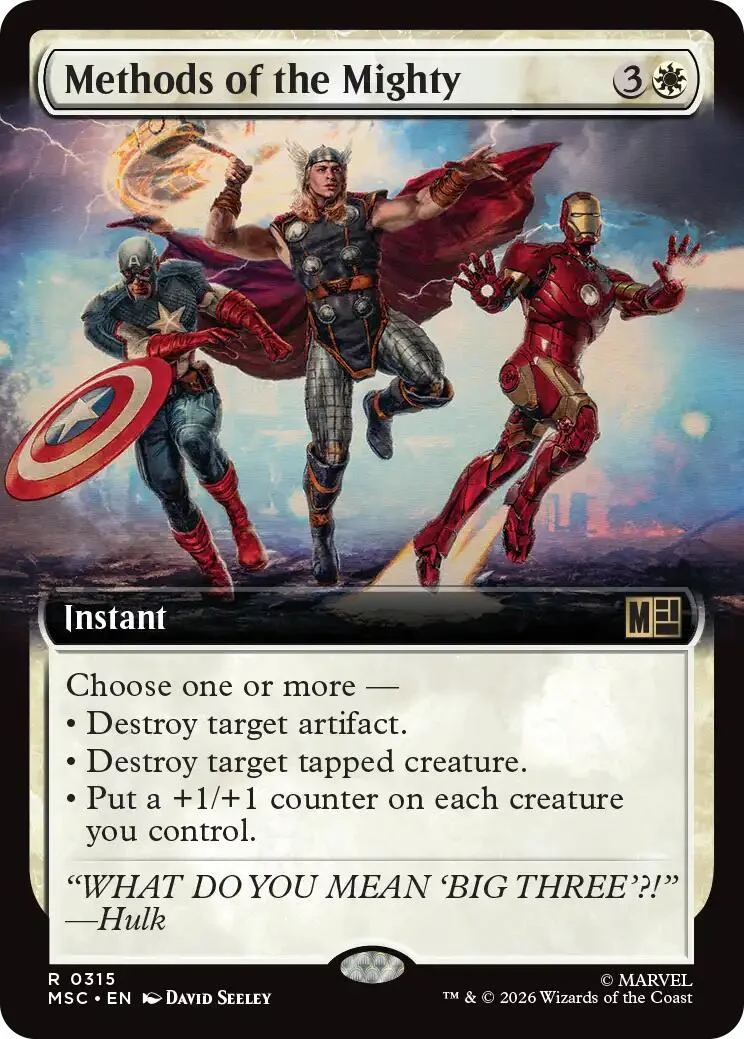 Methods of the Mighty (Extended Art) (315) (Commander: Marvel Super Heroes)