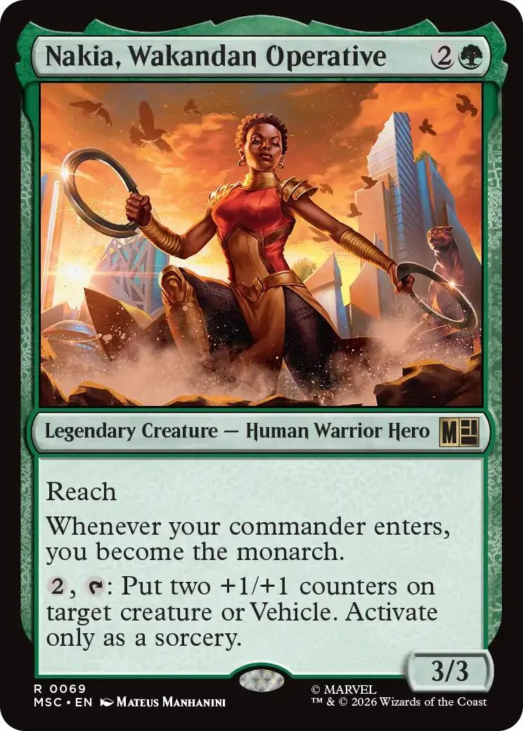 Nakia, Wakandan Operative (Surge Foil) (69) (Commander: Marvel Super Heroes)