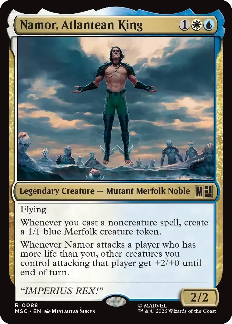 Namor, Atlantean King (Surge Foil) (88) (Commander: Marvel Super Heroes)