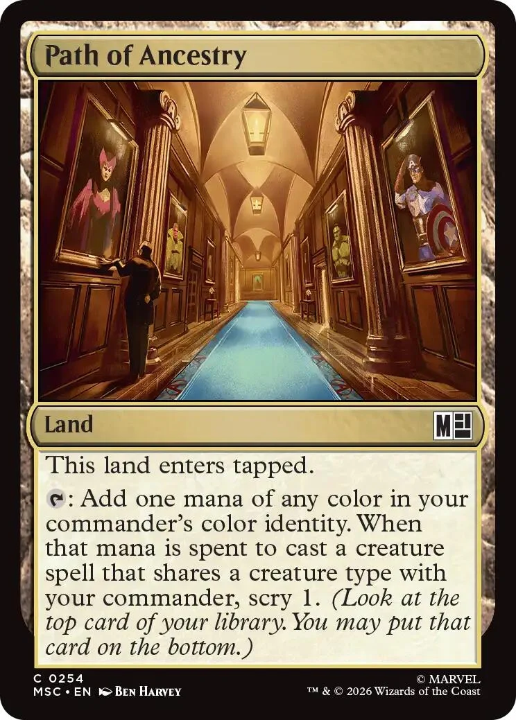 Path of Ancestry (Surge Foil) (254) (Commander: Marvel Super Heroes)