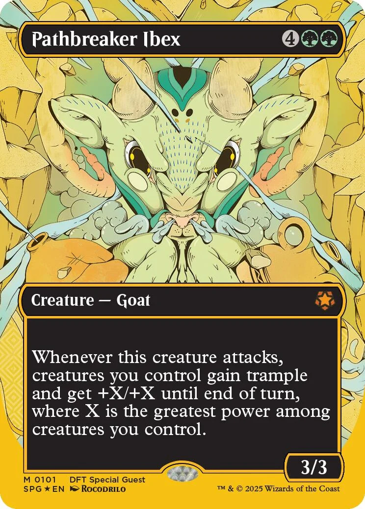 Pathbreaker Ibex (Borderless) (First-Place Foil) (101) (Special Guests)