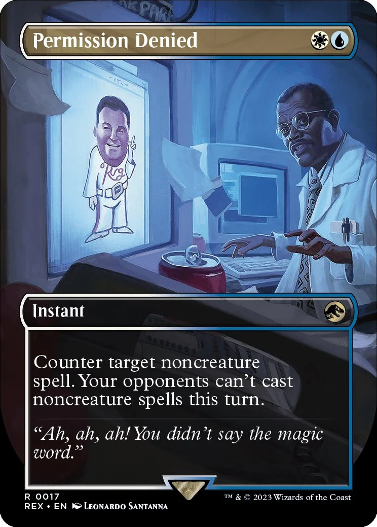 Permission Denied (Borderless) (17) (Universes Beyond: Jurassic World Collection) (REX)