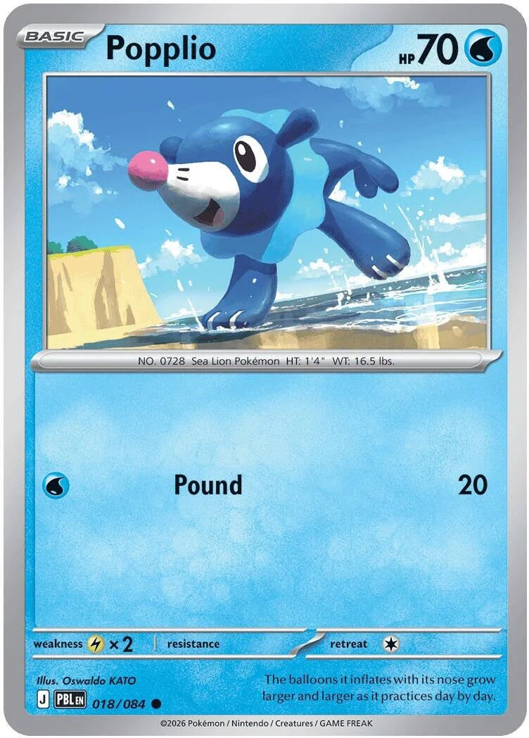 Popplio (018/084) (ME05: Pitch Black) (ME05)