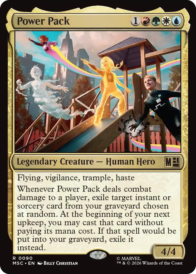 Power Pack (Surge Foil) (90) (Commander: Marvel Super Heroes)