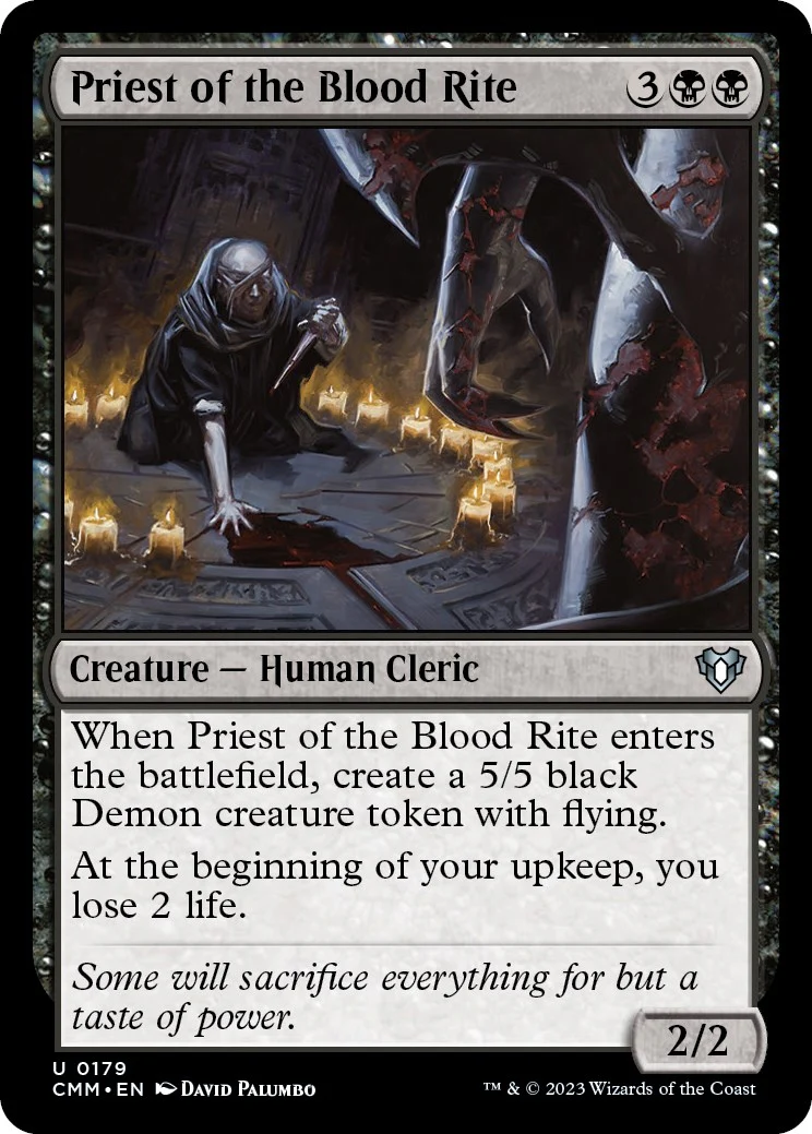 Priest of the Blood Rite (179) (Commander Masters)