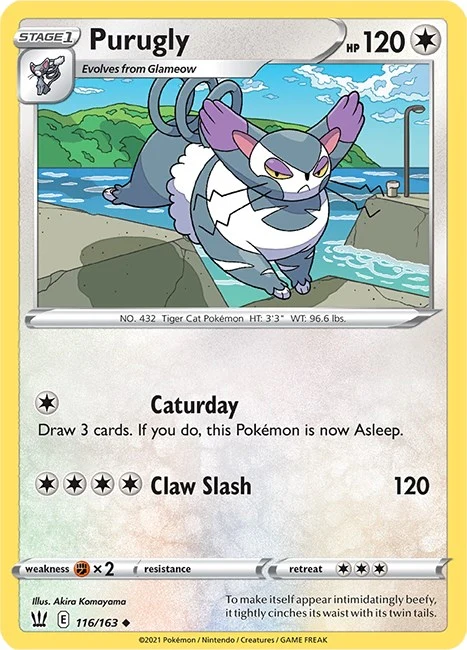 Purugly (116/163) (SWSH05: Battle Styles)