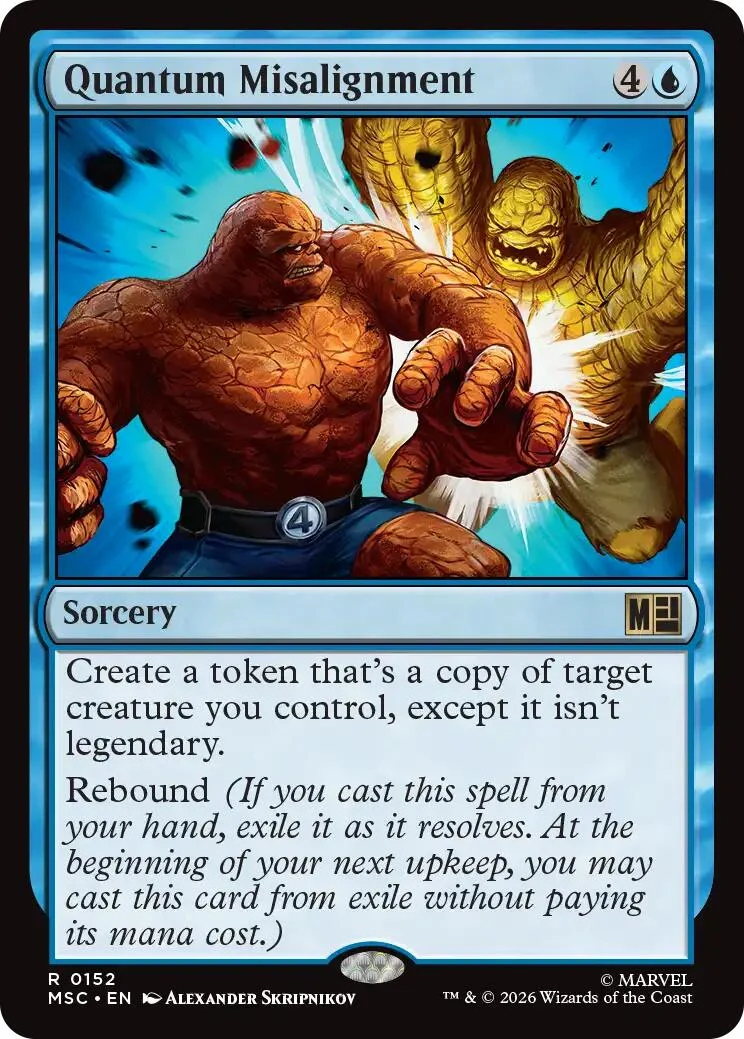 Quantum Misalignment (Surge Foil) (152) (Commander: Marvel Super Heroes)