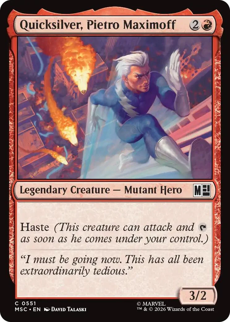 Quicksilver, Pietro Maximoff (0551) (551) (Commander: Marvel Super Heroes)