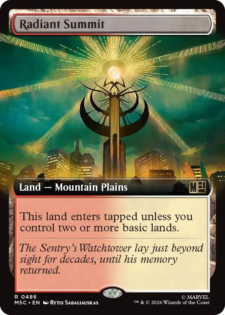 Radiant Summit (Extended Art) (486) (Commander: Marvel Super Heroes)