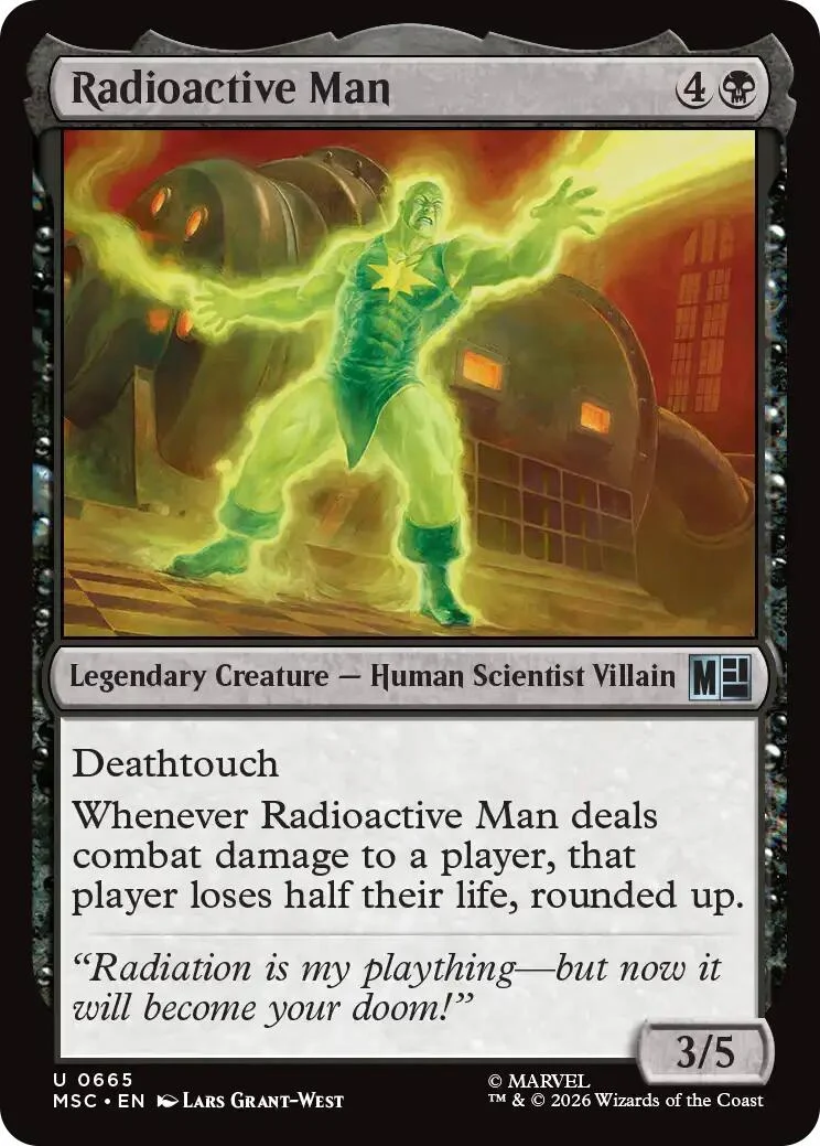 Radioactive Man (665) (Commander: Marvel Super Heroes)