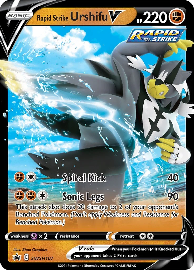 Rapid Strike Urshifu V - SWSH107 (SWSH107) (SWSH: Sword & Shield Promo Cards)