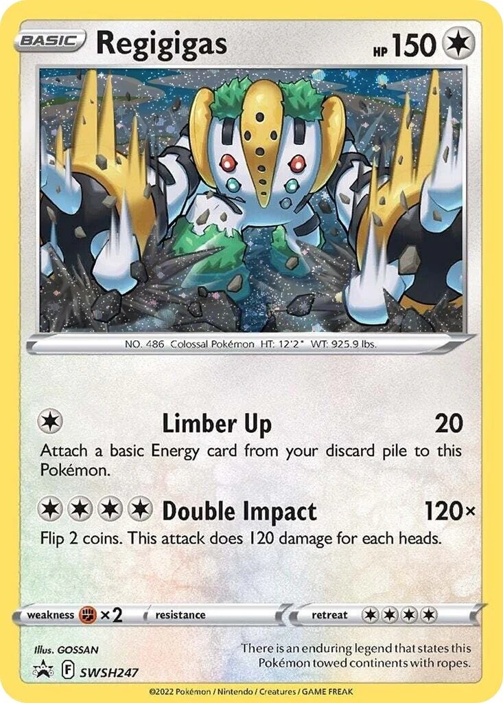 Regigigas - SWSH247 (Cosmos Holo) (SWSH247) (SWSH: Sword & Shield Promo Cards)