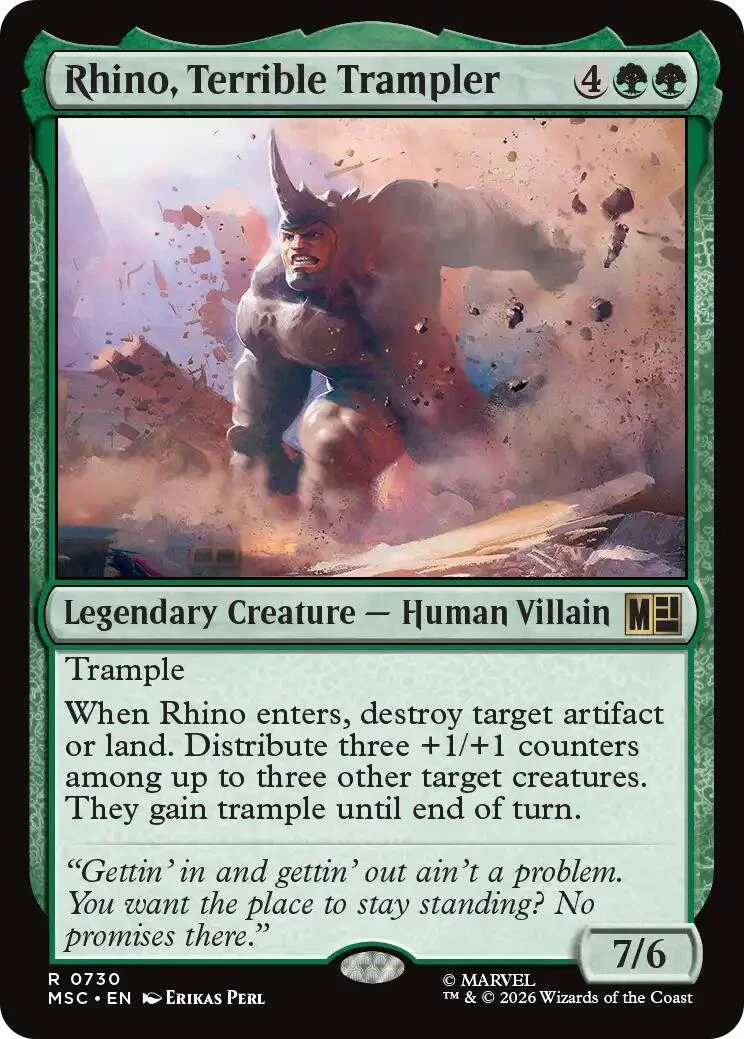 Rhino, Terrible Trampler (730) (Commander: Marvel Super Heroes)