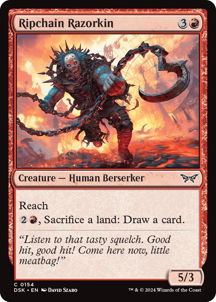 Ripchain Razorkin (154) (Duskmourn: House of Horror)