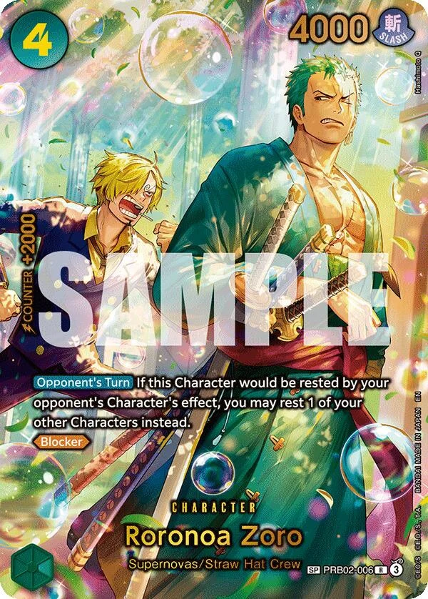 Roronoa Zoro - PRB02-006 (SP) (PRB02-006) (The Azure Sea's Seven)