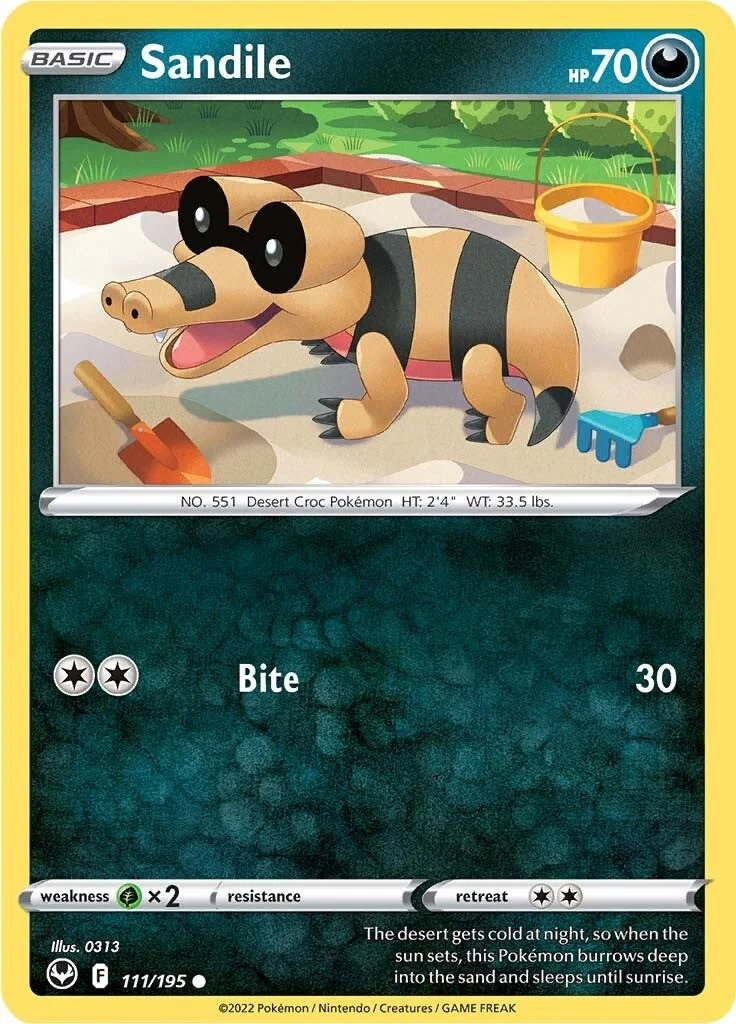 Sandile (111/195) (SWSH12: Silver Tempest)