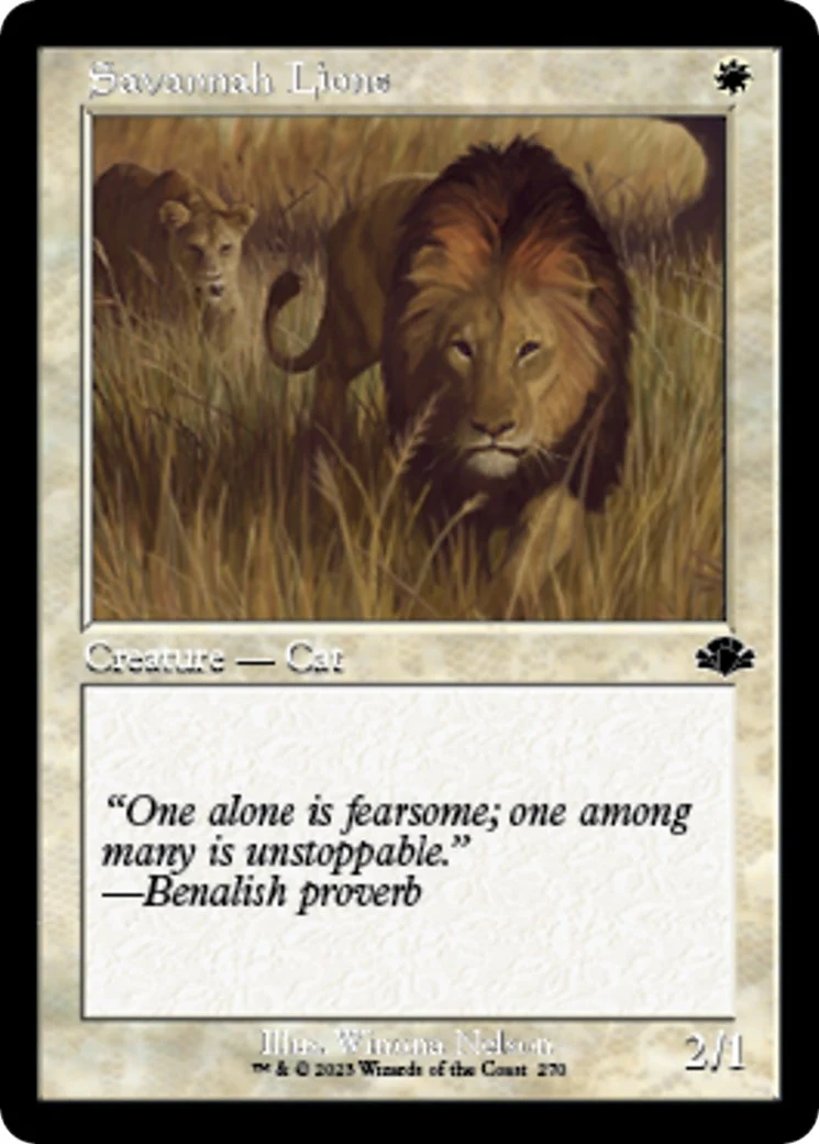 Savannah Lions (Retro Frame) (270)