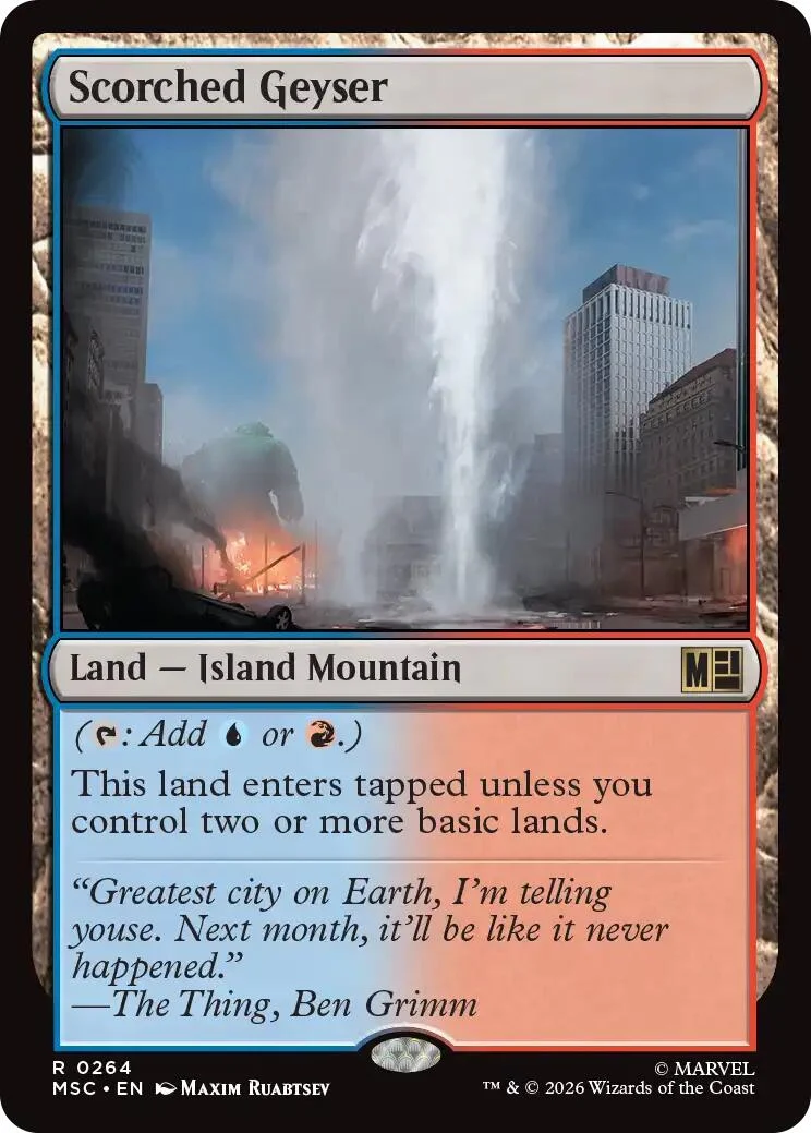 Scorched Geyser (264) (Commander: Marvel Super Heroes)