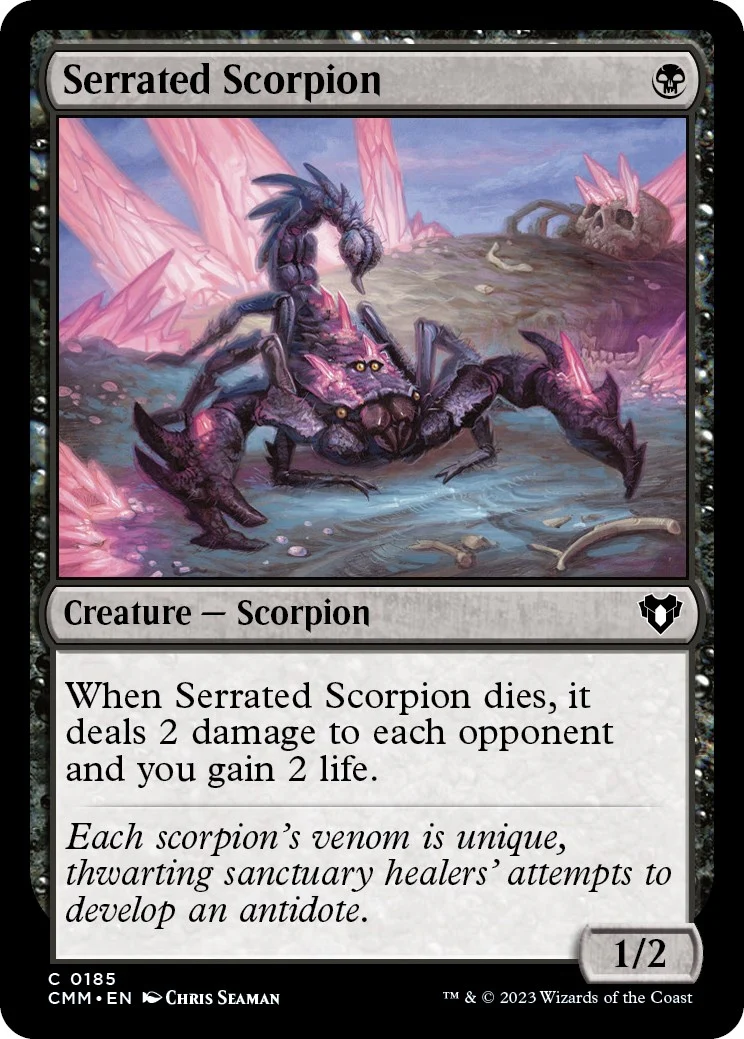 Serrated Scorpion (185) (Commander Masters)