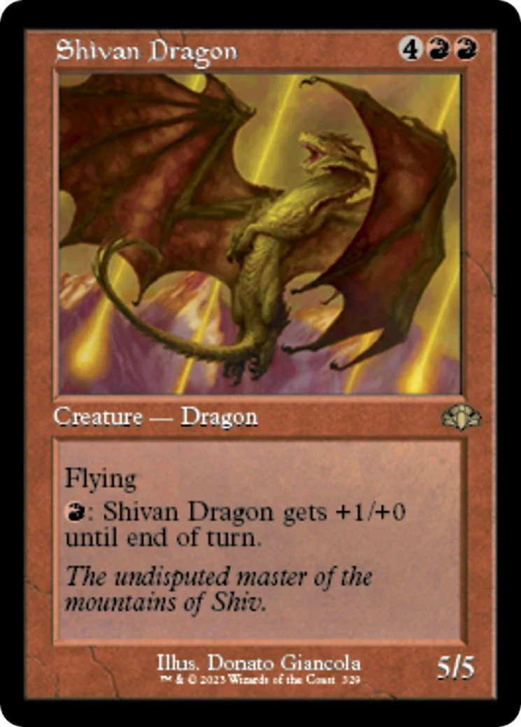 Shivan Dragon (Retro Frame) (329)