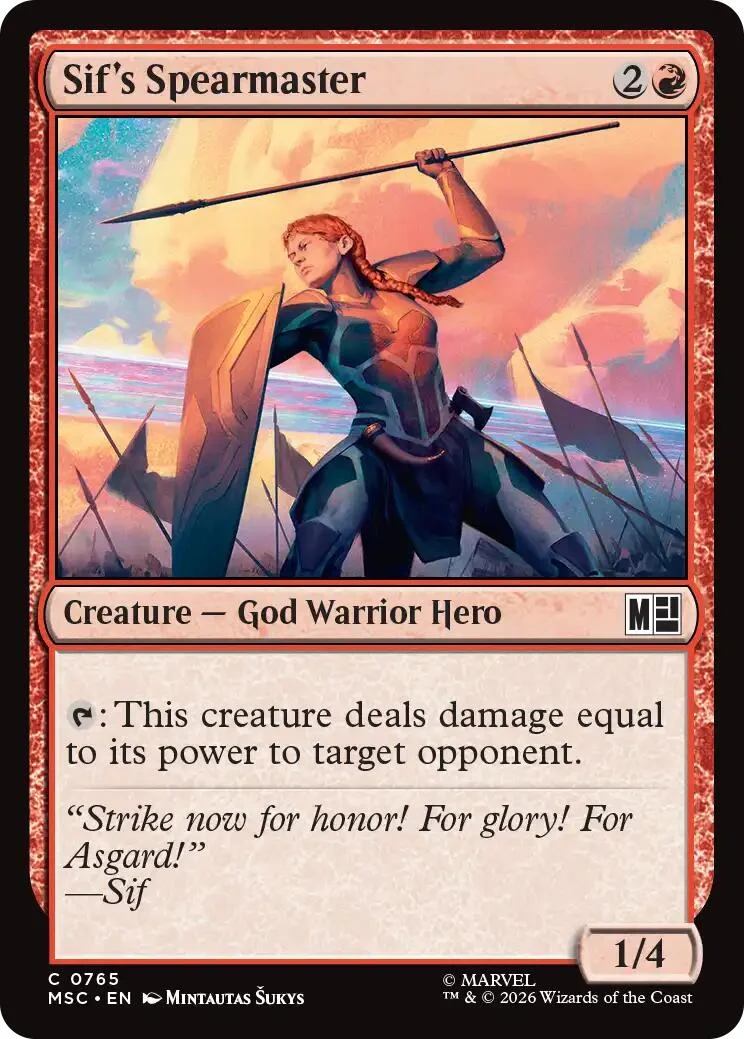 Sif's Spearmaster (765) (Commander: Marvel Super Heroes)