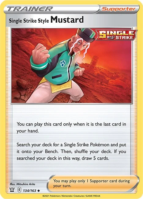 Single Strike Style Mustard (134/163) (SWSH05: Battle Styles)