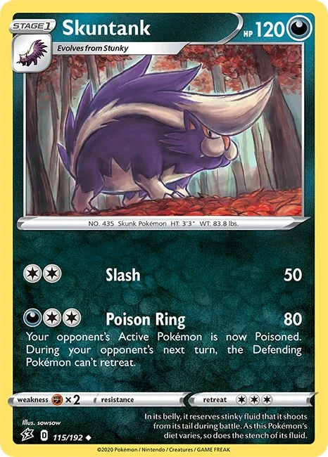 Skuntank (115/192) (SWSH02: Rebel Clash)