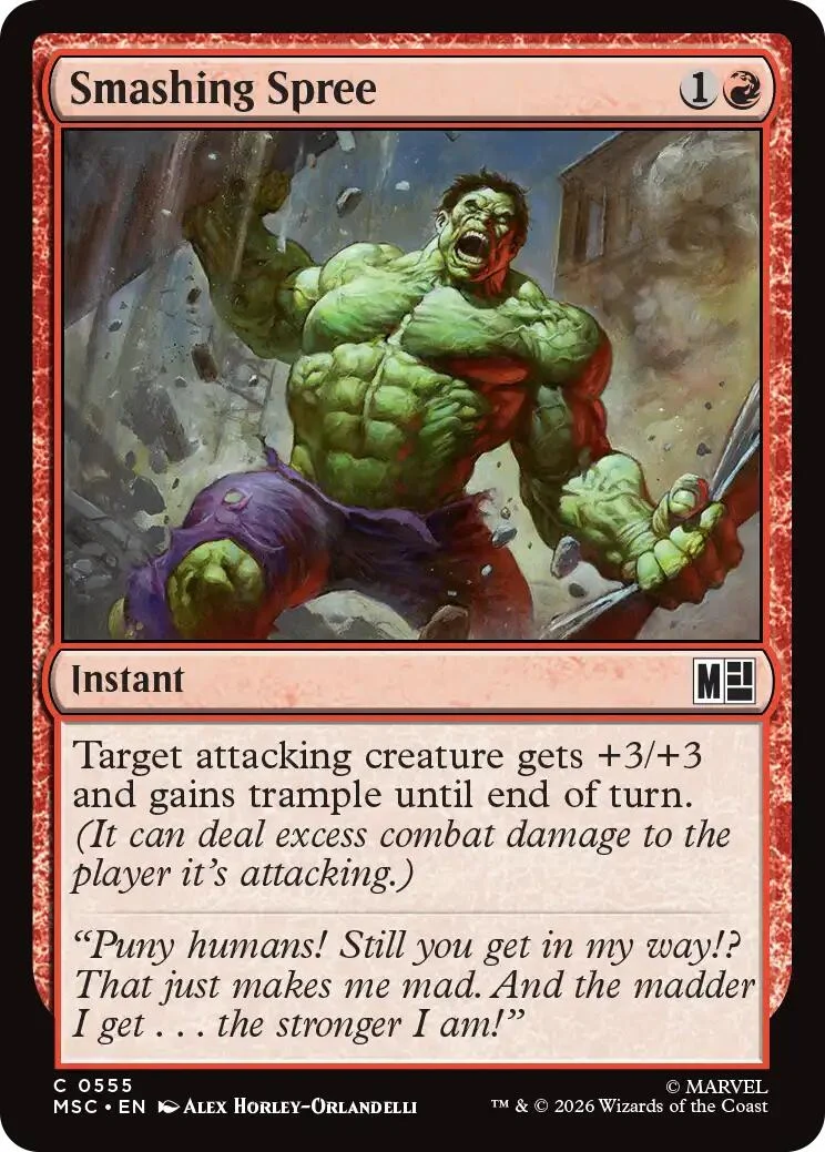 Smashing Spree (555) (Commander: Marvel Super Heroes)