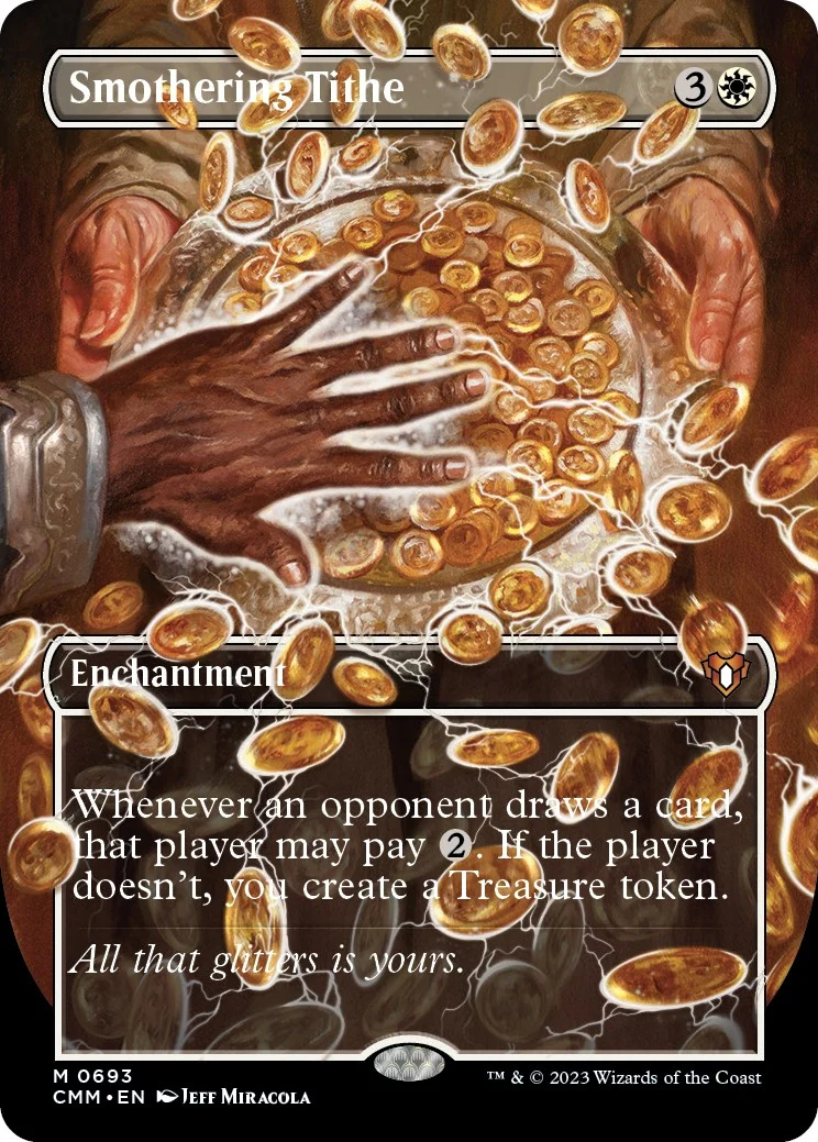 Smothering Tithe (Borderless) (693) (Commander Masters)