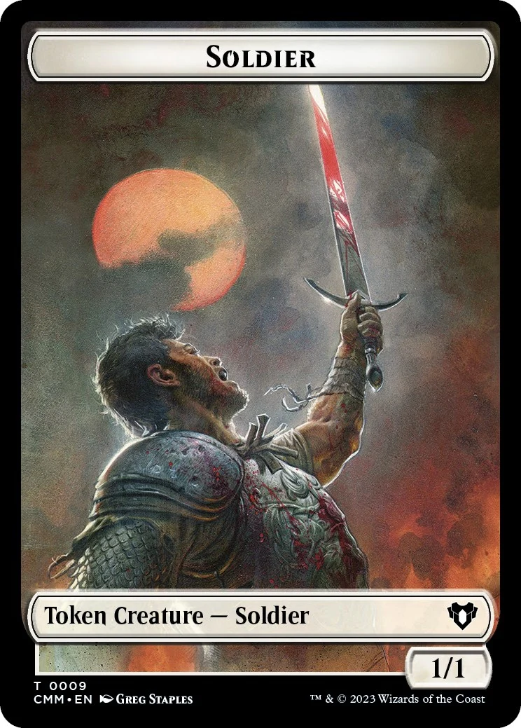 Soldier // Ogre Double-Sided Token (9 // 28) (Commander Masters)