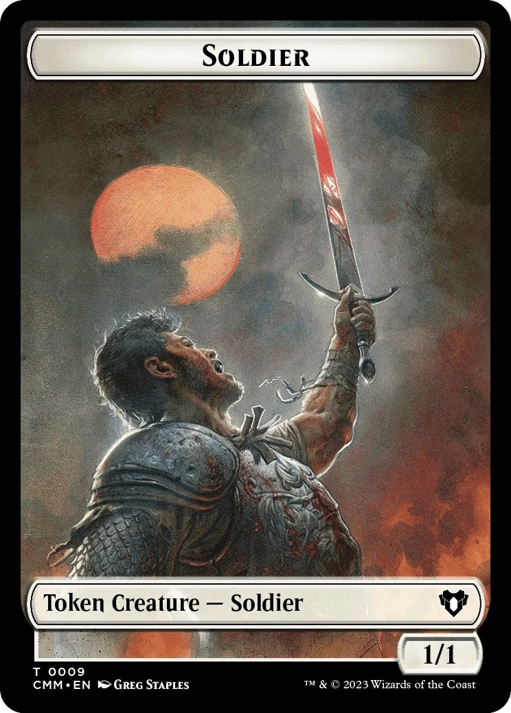 Soldier // Rat Double-Sided Token (9 // 17) (Commander Masters)