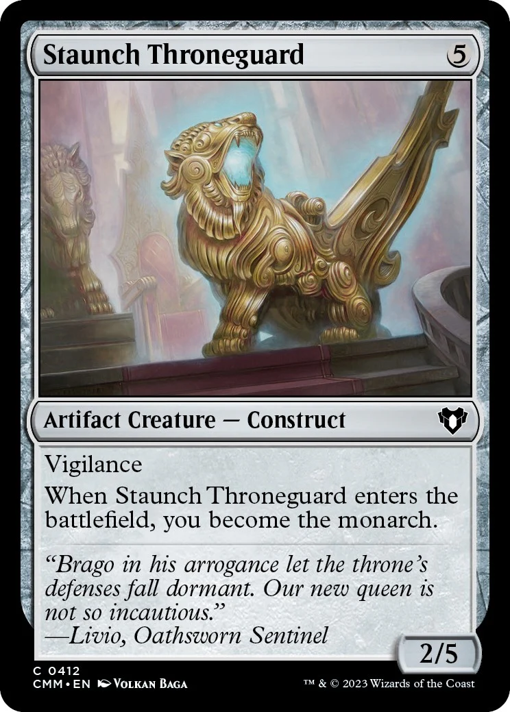Staunch Throneguard (412) (Commander Masters)