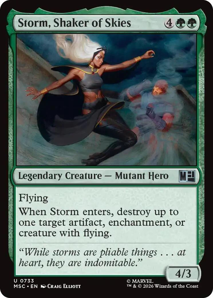 Storm, Shaker of Skies (733) (Commander: Marvel Super Heroes)