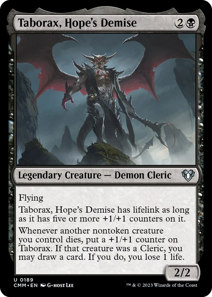 Taborax, Hope's Demise (189) (Commander Masters)